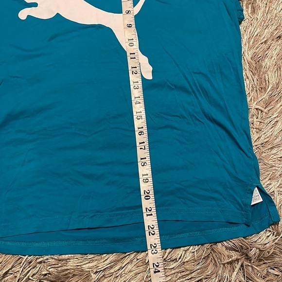 PUMA Blue Short Sleeve‎ Tee Shirt sz Small - Picture 6 of 9